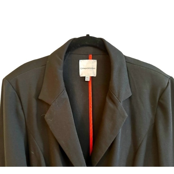 CATHERINE MALANDRINO, WOMENS CASUAL, BLACK KNIT, BLAZER/JACKET. SIZE XXL - Picture 2 of 7